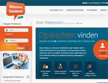 Tablet Screenshot of ikbeneenfreelancer.com